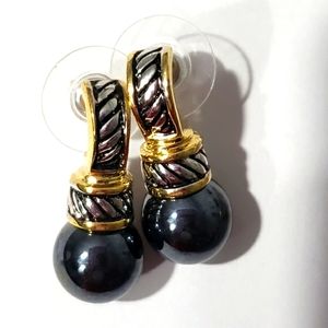 🦋Costume Tahitian Pearl Earrings